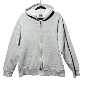 Prospirit Gray Full Zip Hoodie Sweatshirt Athletic Casual Size Medium